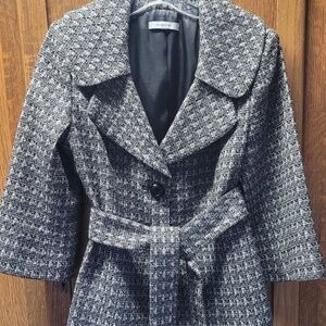 Classiques Entier Shawl-Collared Jacket B/W Like New! Sz Med